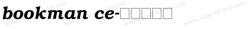 bookman ce字体转换